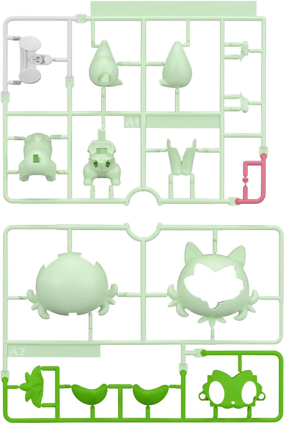 Alt View 1. Bandai - #18 Sprigatito - 3.5" Figure - Pokémon - Bandai Hobby - Pokémon Model Kit Quick!!.