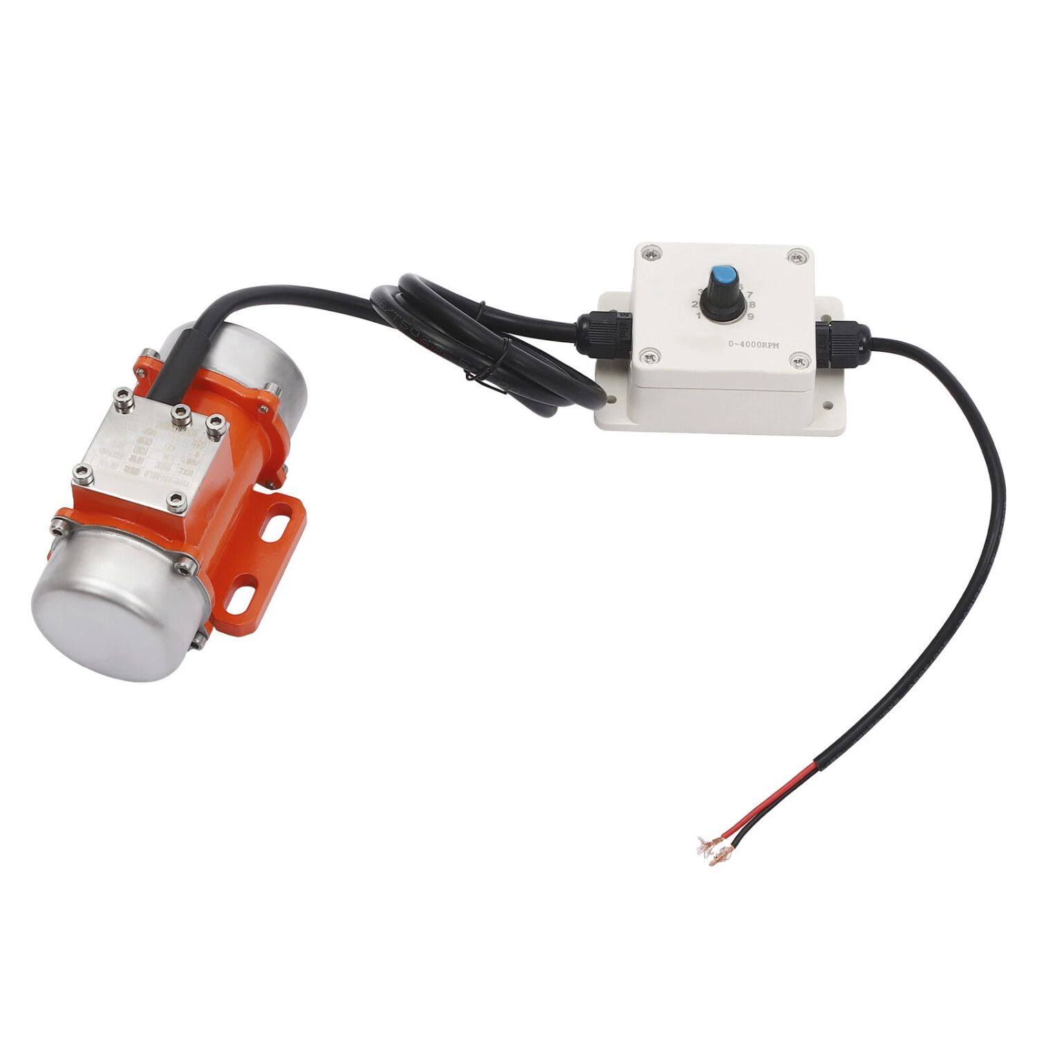 Left. Home Collection - 60W Electric Vibration Motor – 9-Speed 4000RPM Adjustable Vibrating Motor with Speed Controller.