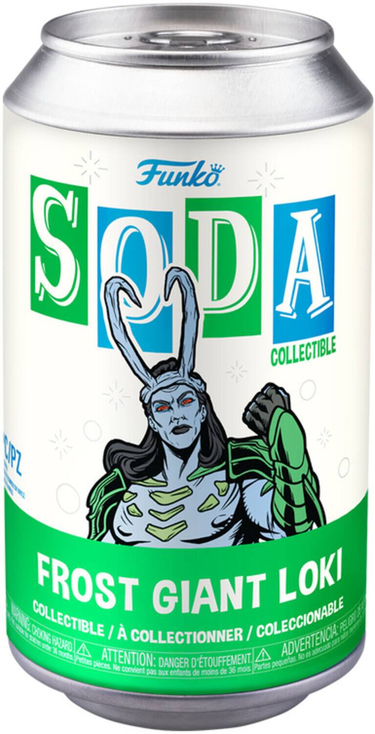 Funko SODA COLLECTIBLE
FROST GIANT LOKI
COLLECTIBLE / A COLLECTIONNER / COLECCIONABLE

ATTENTION: DANGER D'ETOUFFEMENT
ADVERTENCIA: PELIGRO DE CHOQUE

No convient pas a sujets de moins de 36 mois.