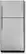 Front Standard. GE - 17.9 Cu. Ft. Frost-Free Top-Mount Refrigerator - Stainless-Steel.