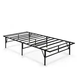 Hivvago - Twin XL Sturdy Metal Platform Bed Frame - Black