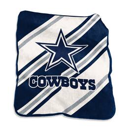 Logo Brands - Dallas Cowboys 50" x 60" Raschel Stripe Throw Blanket - Multicolor