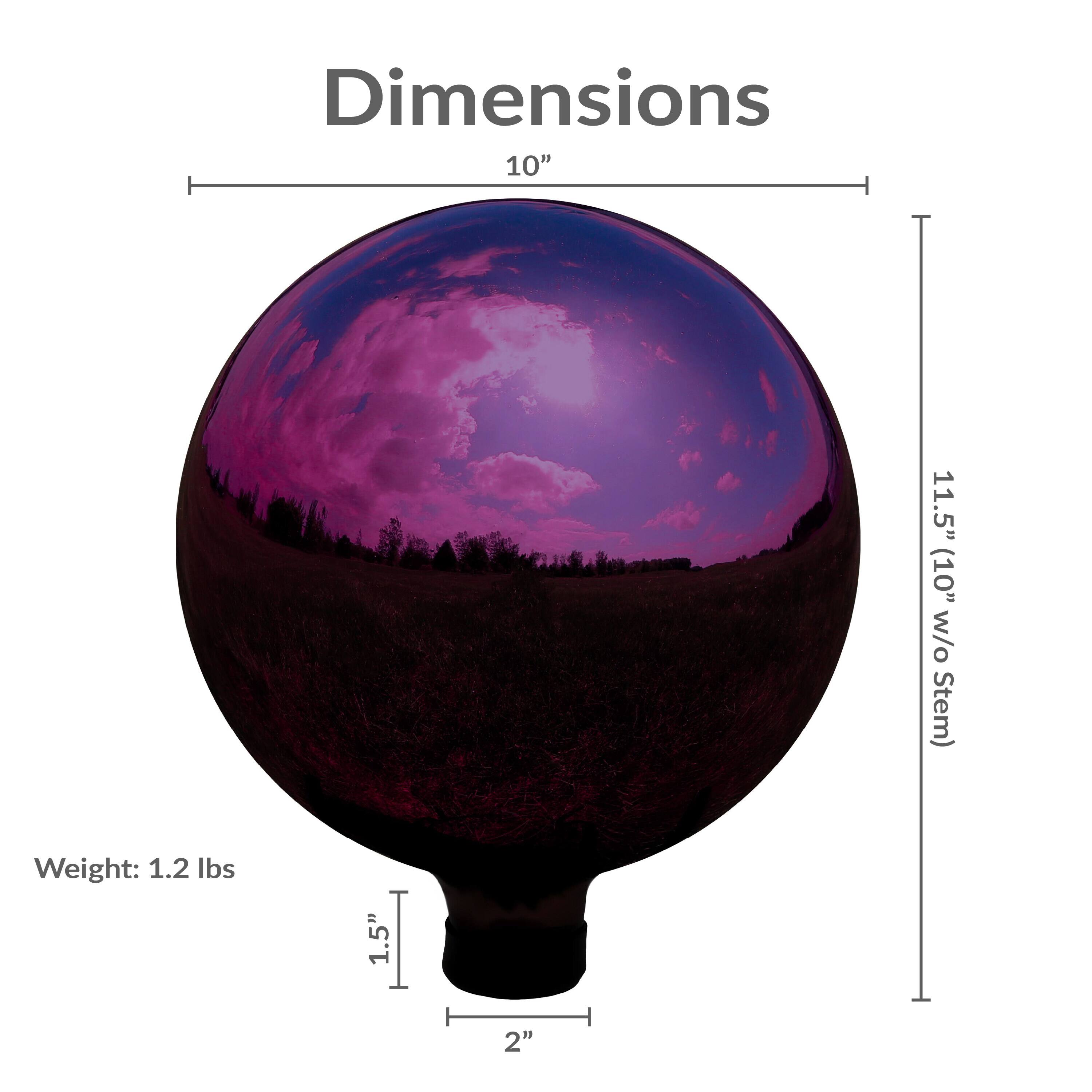 Dimensions: 10" x 11.5" (10" w/o Stem)  
Weight: 1.2 lbs  
Height: 1.5" x 2"