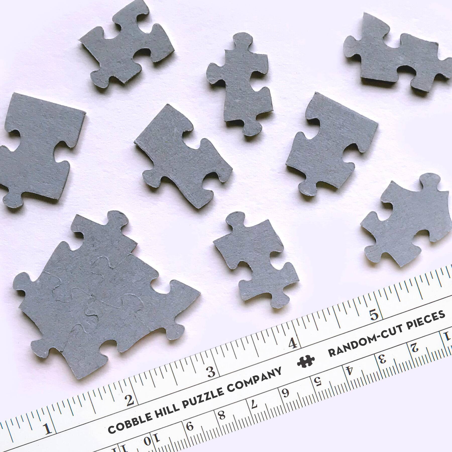 The text on the image reads: "COBBLE HILL PUZZLE COMPANY 9 PIECES RANDOM-CUT 1 4 2 3 3 4 5 6 7 8 9 10 11 12 13 14 15 16 17 18 19 20 21 22 23 24 25 26 27 28 29 30 31 32 33 34 35 36 37 38 39 40 41 42 43 44 45 46 47 48 49 50 51 52 53 54 55 56 57 58 59 60 61 62 63 64 65 66 67 68 69 70 71 72 73 74 75 76 77 78 79 80 81 82 83 84 85 86 87 88 89 90 91 92 93 94 95 96 97 98 99."