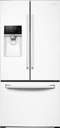 Samsung RF26J7500WW - Refrigerator/freezer - french style with water dispenser, ice dispenser - freestanding - width: 32.8 in - depth: 36.5 in - height: 70 in - 25.5 cu. ft - white