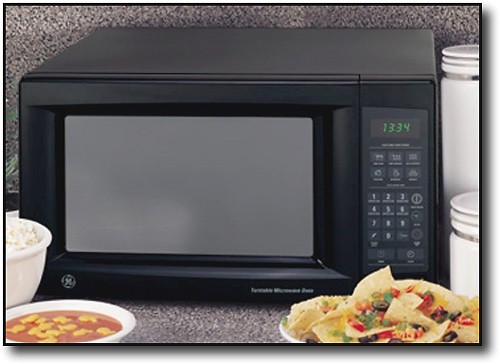 Best Buy: GE 1.1 Cu. Ft. Mid-Size Microwave Black JES1139BL