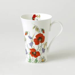 Jiallo - Roy Kirkham LATTE MUG 600ML.ENG.MEAD. - Set of 6, Bone China Made in England - Mutli color