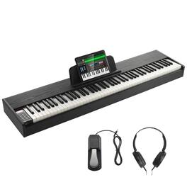 VEVOR - Weighted Digital Piano, 88 Key Fully Weighted Keys, Electric Piano Dual Keyboard & Speakers - Black