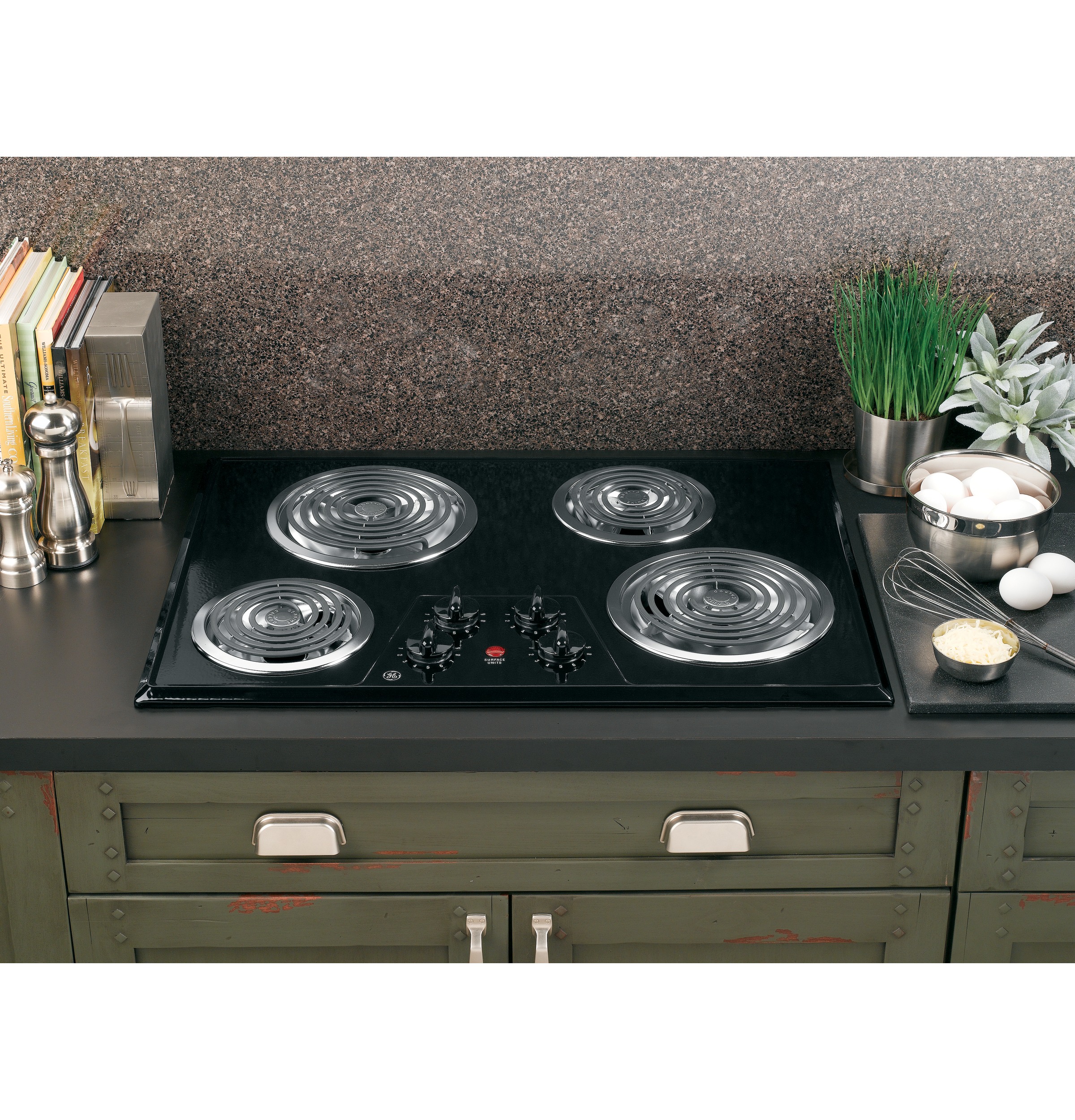 GE® 30 Built-In Electric Cooktop - JP328BFBB - GE Appliances