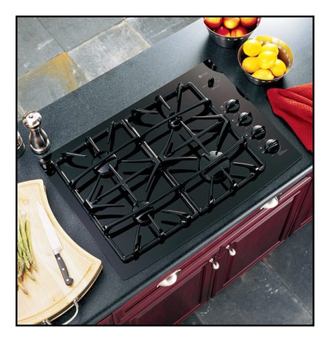 JGP940BEKBB  GE Profile Series 30 Built-In Gas Cooktop - Black