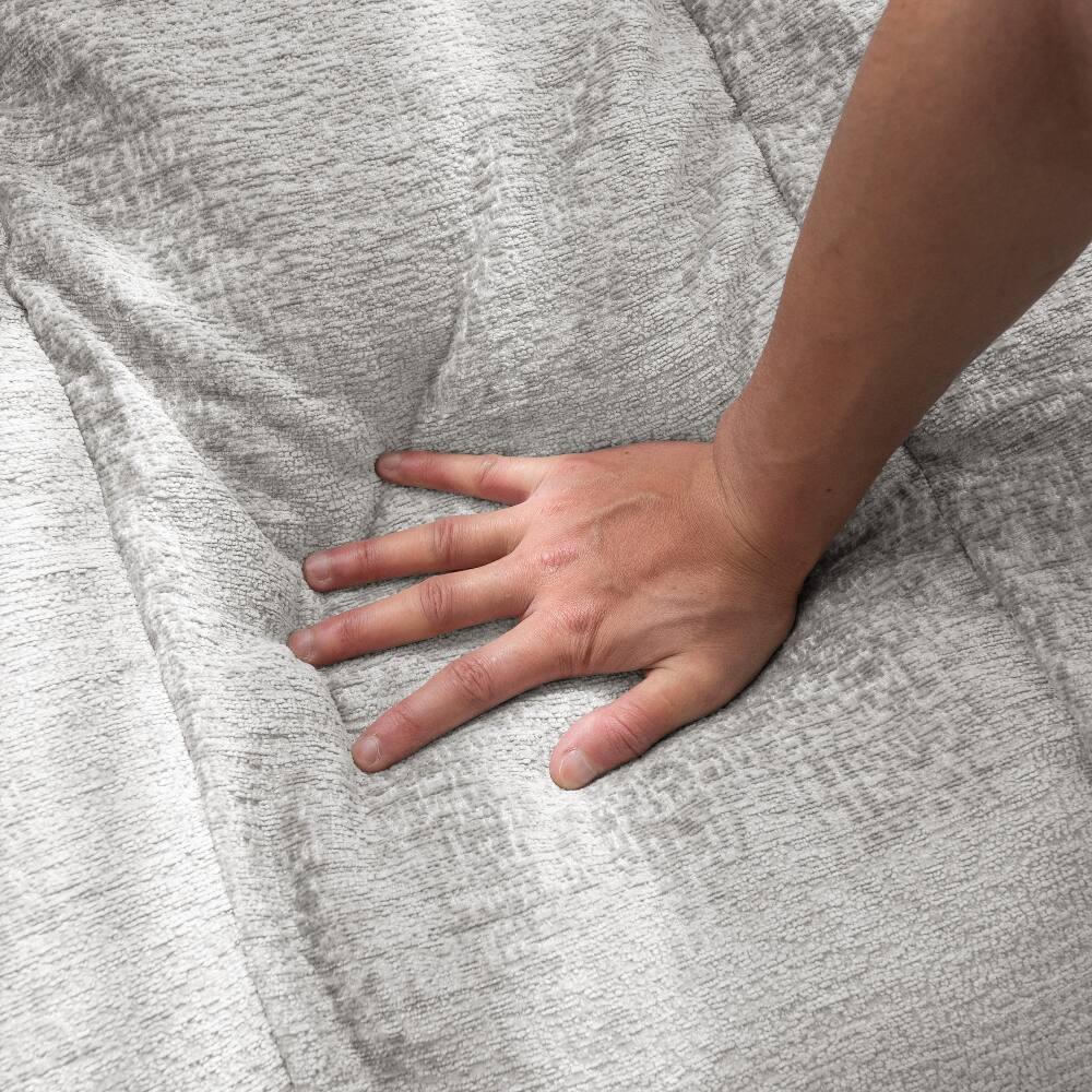 Back. Loheer - Loheer Cloud Sofa Single Seat Modern Sectional Couch Gray Chenille Apartment Couch - Gray.