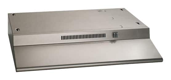 Front. GE - 30" Recirculating Range Hood Metallic (Special Order) - Seal Shield.