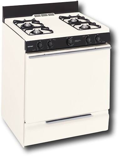 Angle Standard. GE - Hotpoint 30" Freestanding Gas Range - Bisque (Special Order).