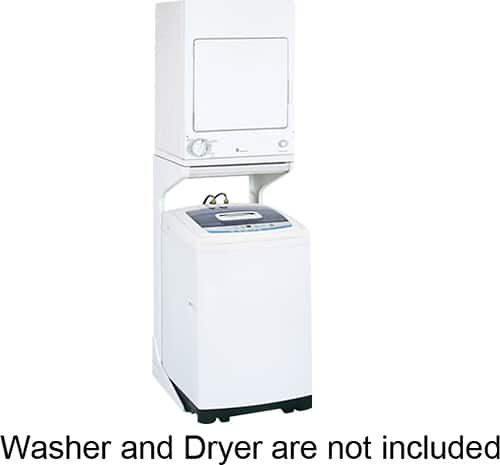 Angle. GE - Spacemaker® Laundry Stacking Kit - White.