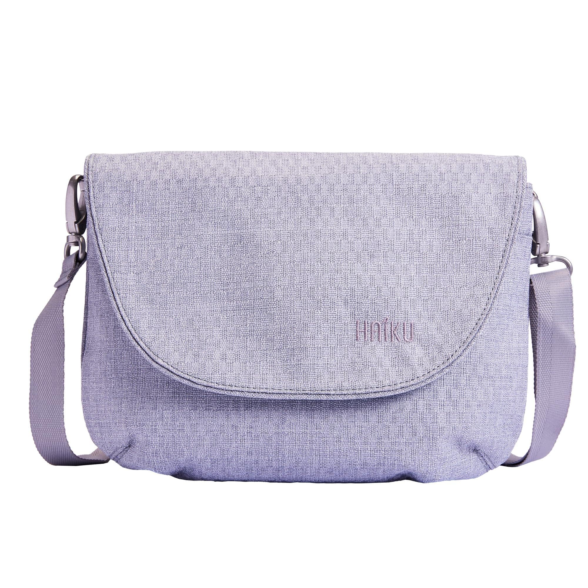 Haiku - Bliss RFID Blocking Crossbody Saddle Bag - Stone Gray