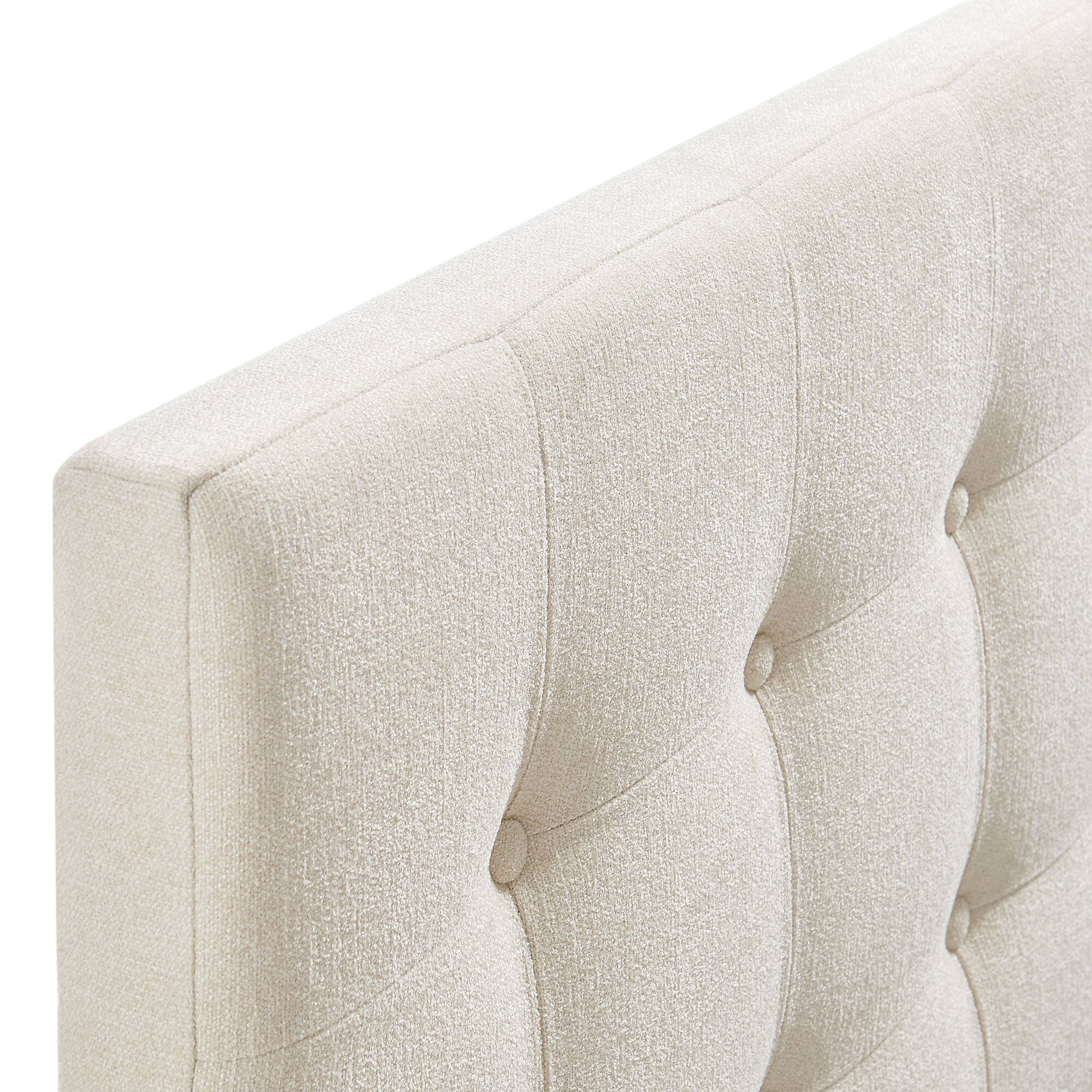 Alt View 4. Modway - Emily Upholstered Fabric Headboard by Modway - Ecru.