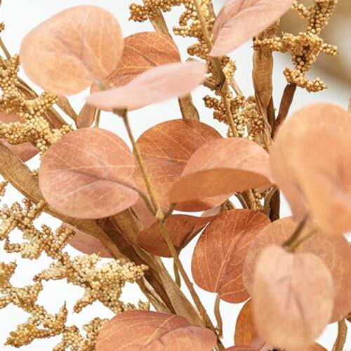 Left. BreeBe - Woodbury Grass & Eucalyptus Bush 22" - Orange.