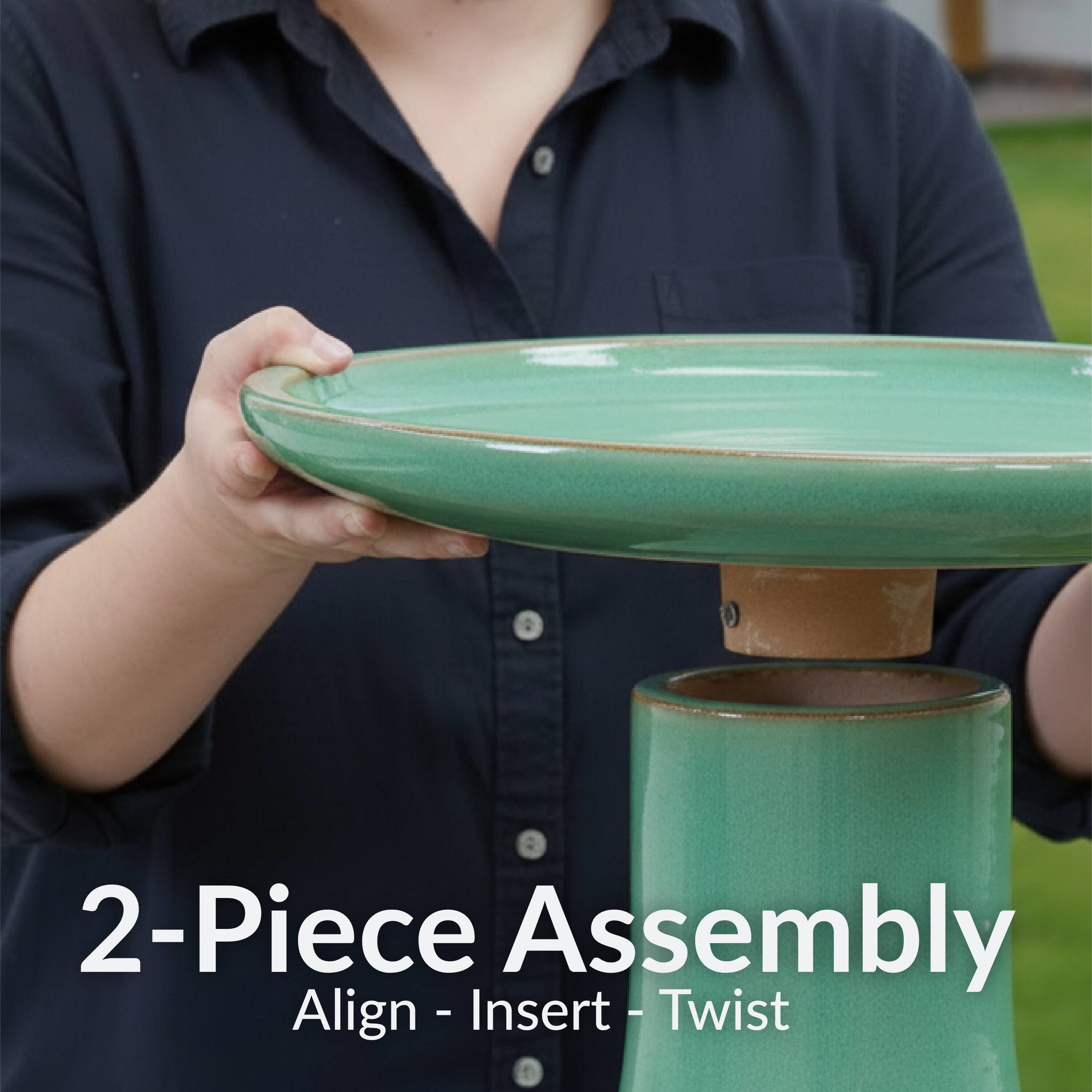 2-Piece Assembly  
Align - Insert - Twist