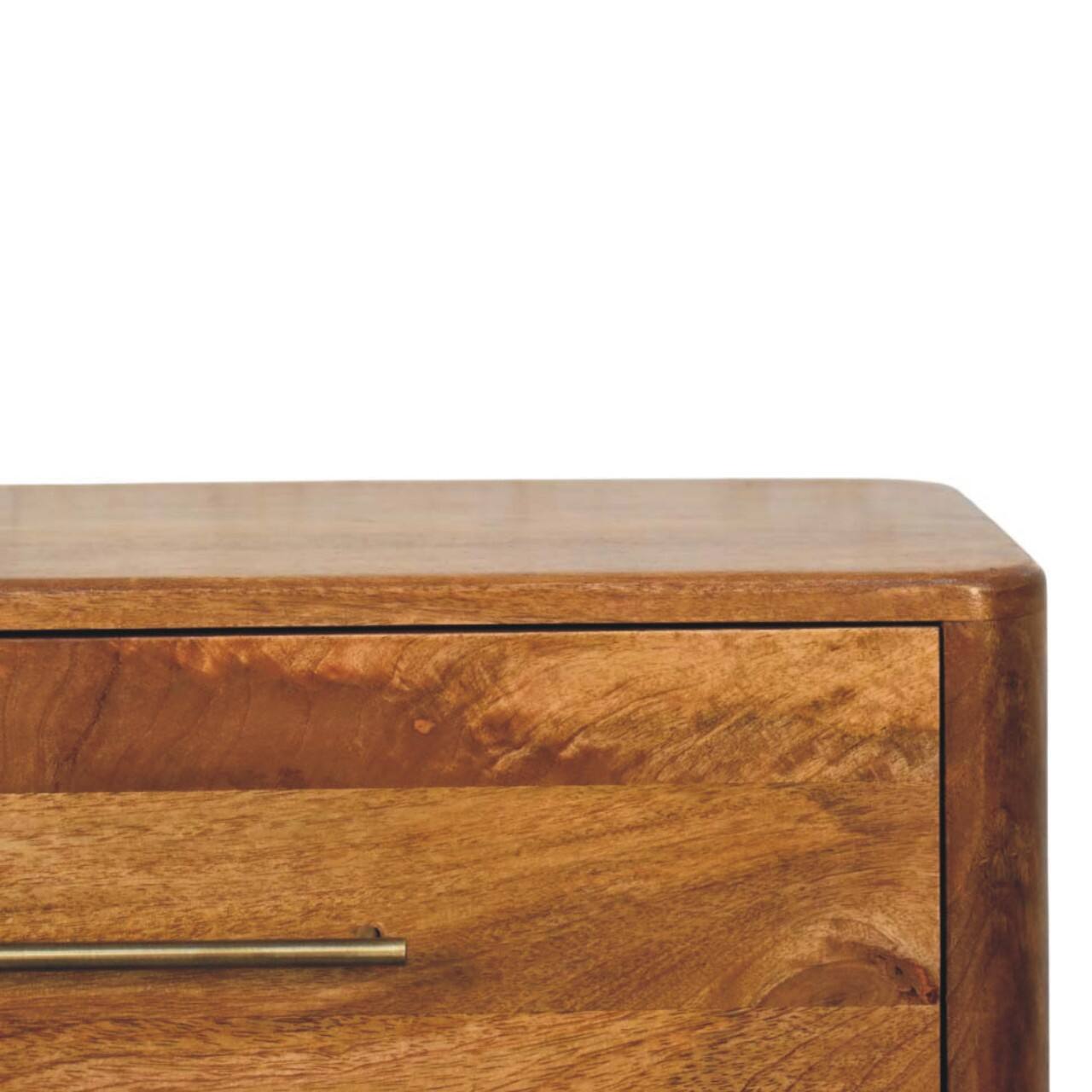 Back. Artisan Furniture - Artisan Furniture Solid Wood Bola Three Drawer Chest, Brown - Brown.