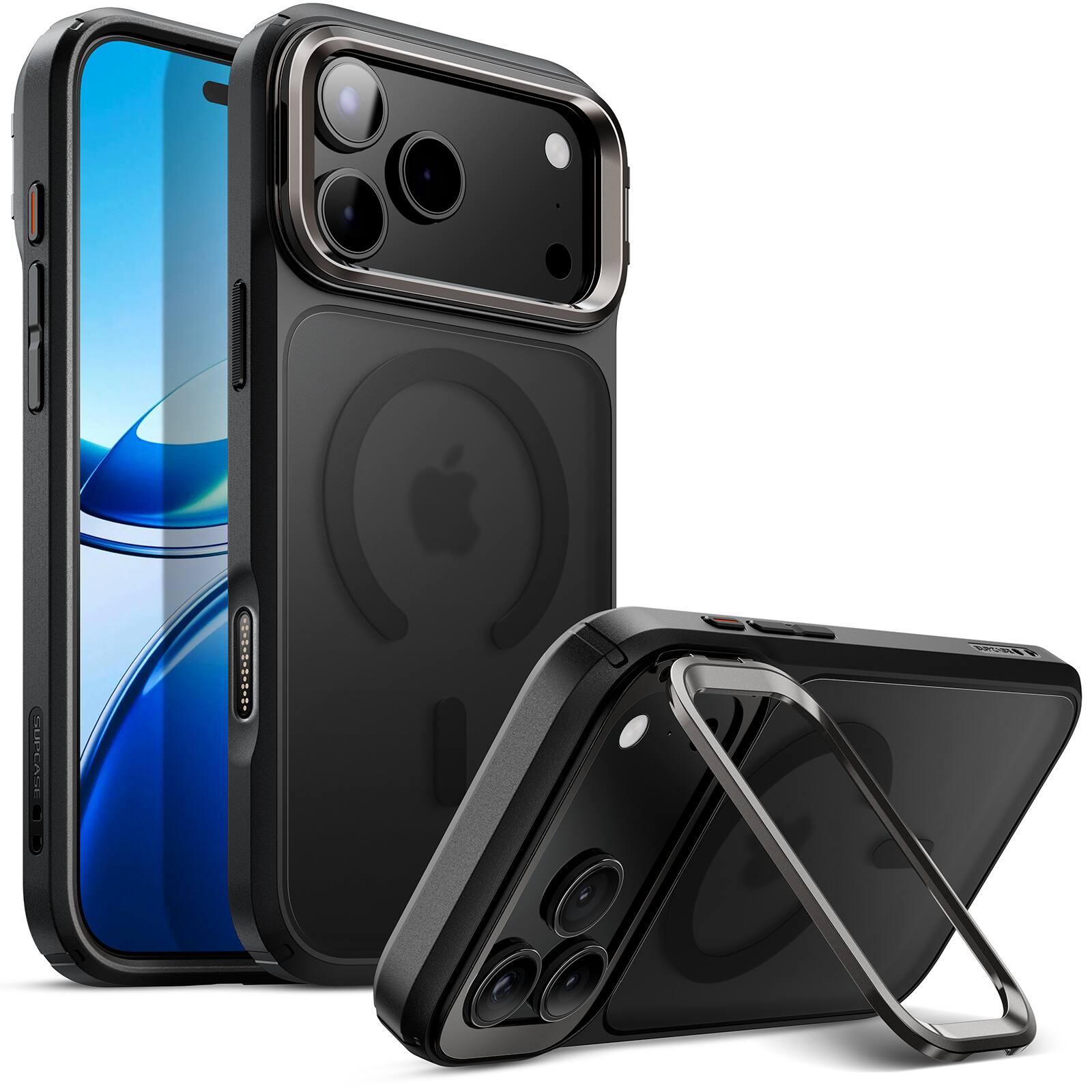 SUPCASE - Unicorn Beetle MAG Slim Clear MagSafe Camera Control Button Case for iPhone 17 Pro Max - Black