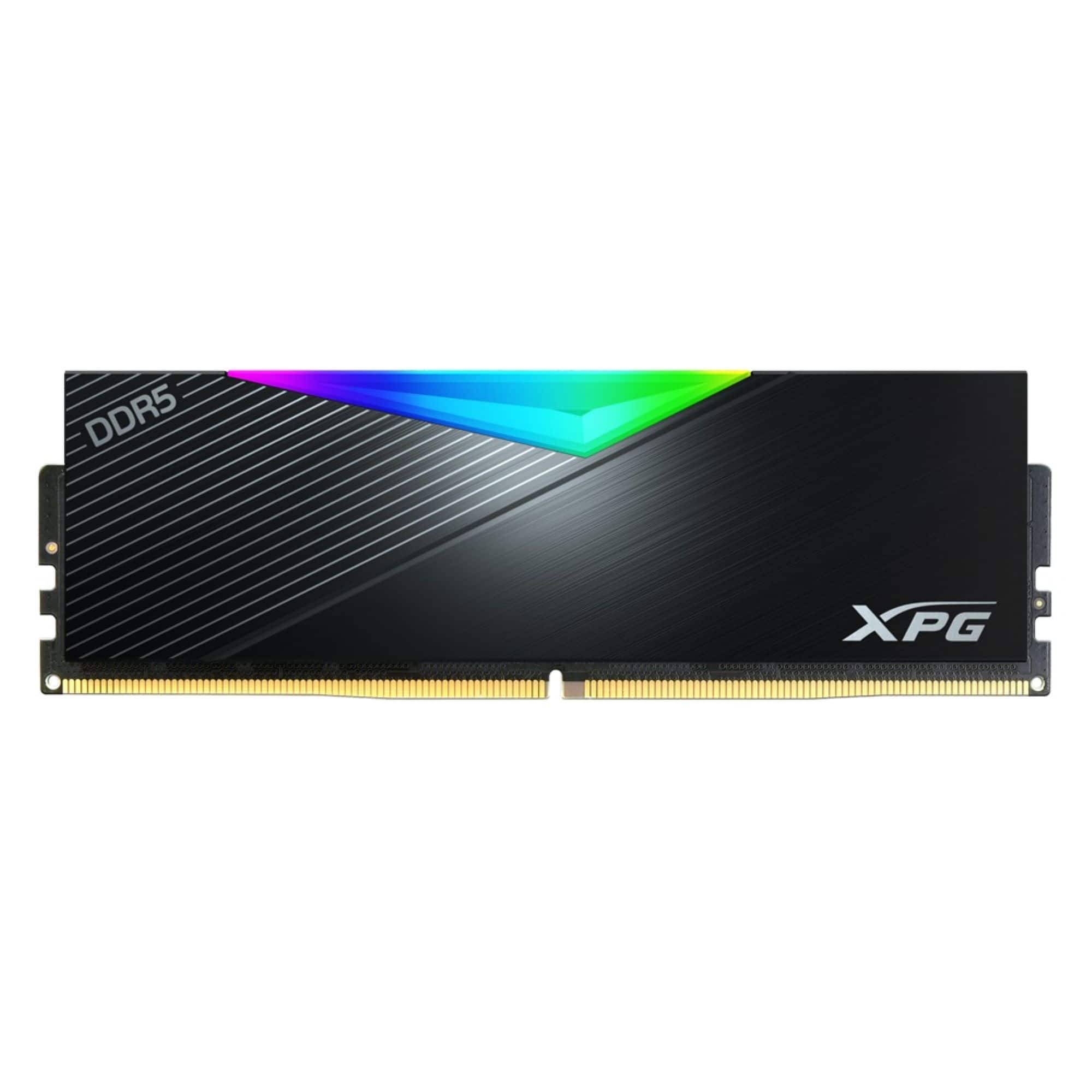 Front. ADATA - XPG Lancer AX5U5200C3816G-DCLARBK 32GB (2PK X 16GB) 5200MHz DDR5 Desktop Memory Kit - RGB.