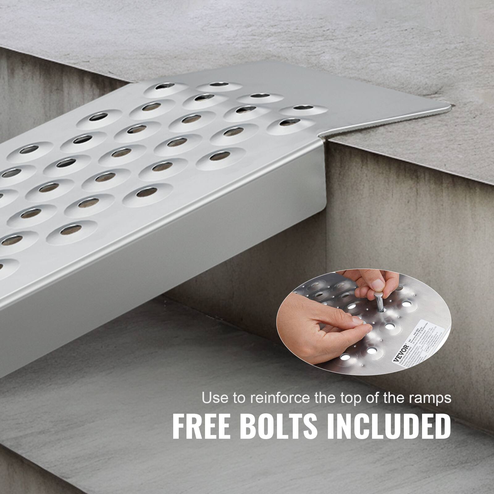 Use to reinforce the top of the ramps  
FREE BOLTS INCLUDED