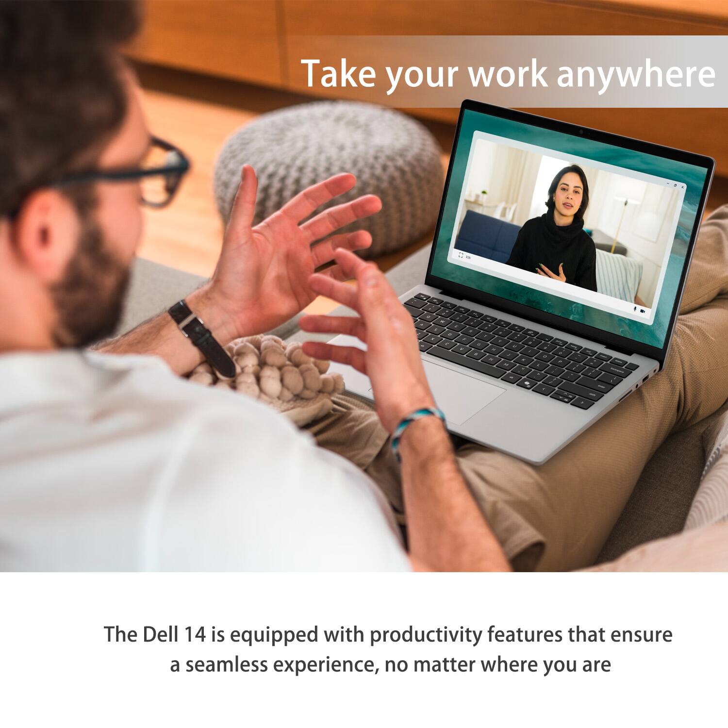 Take your work anywhere

The Dell 14 is equipped with productivity features that ensure a seamless experience, no matter where you are.