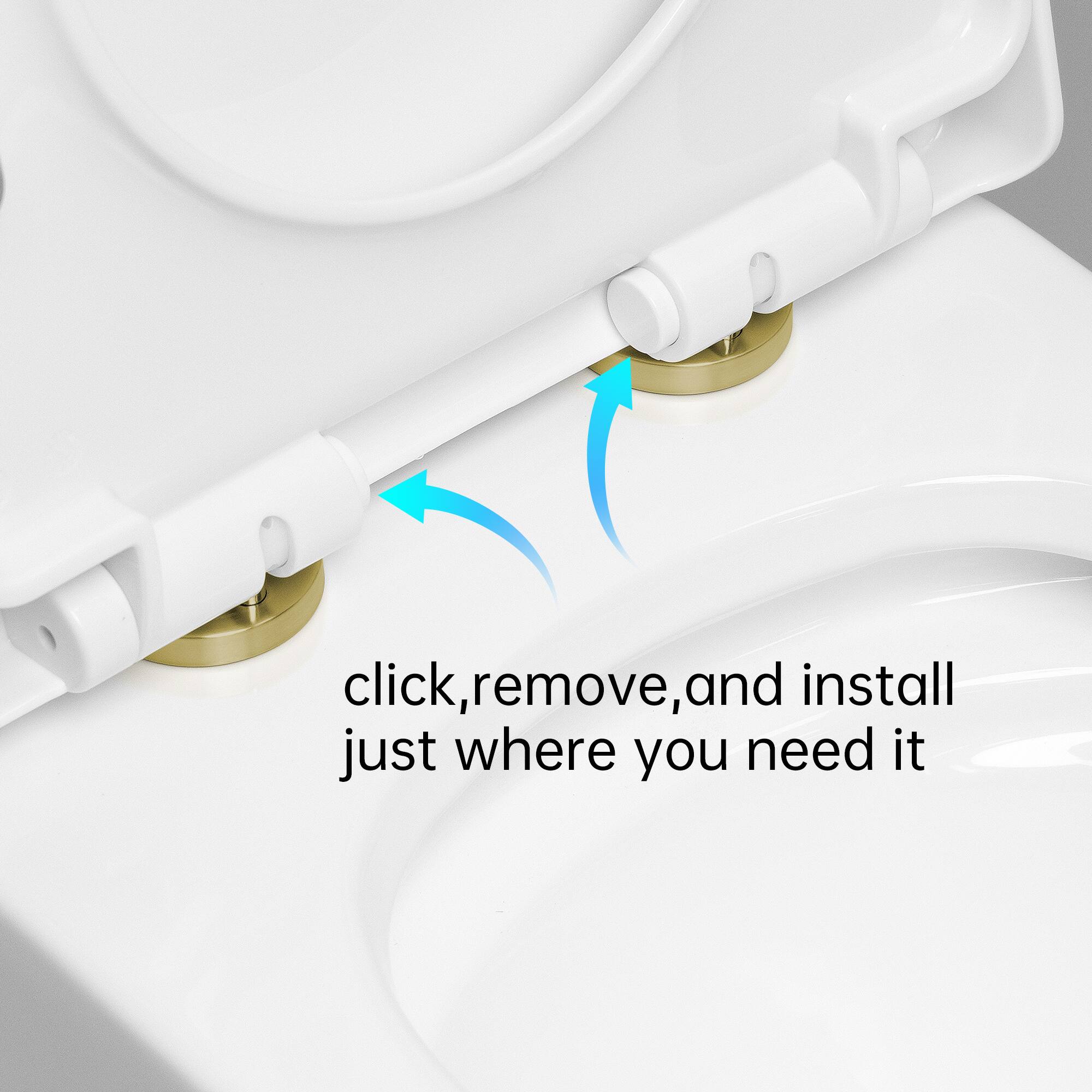 click, remove, and install just where you need it