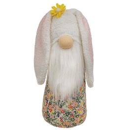 BreeBe - Floppy Ears Floral Bunny Gnome - White