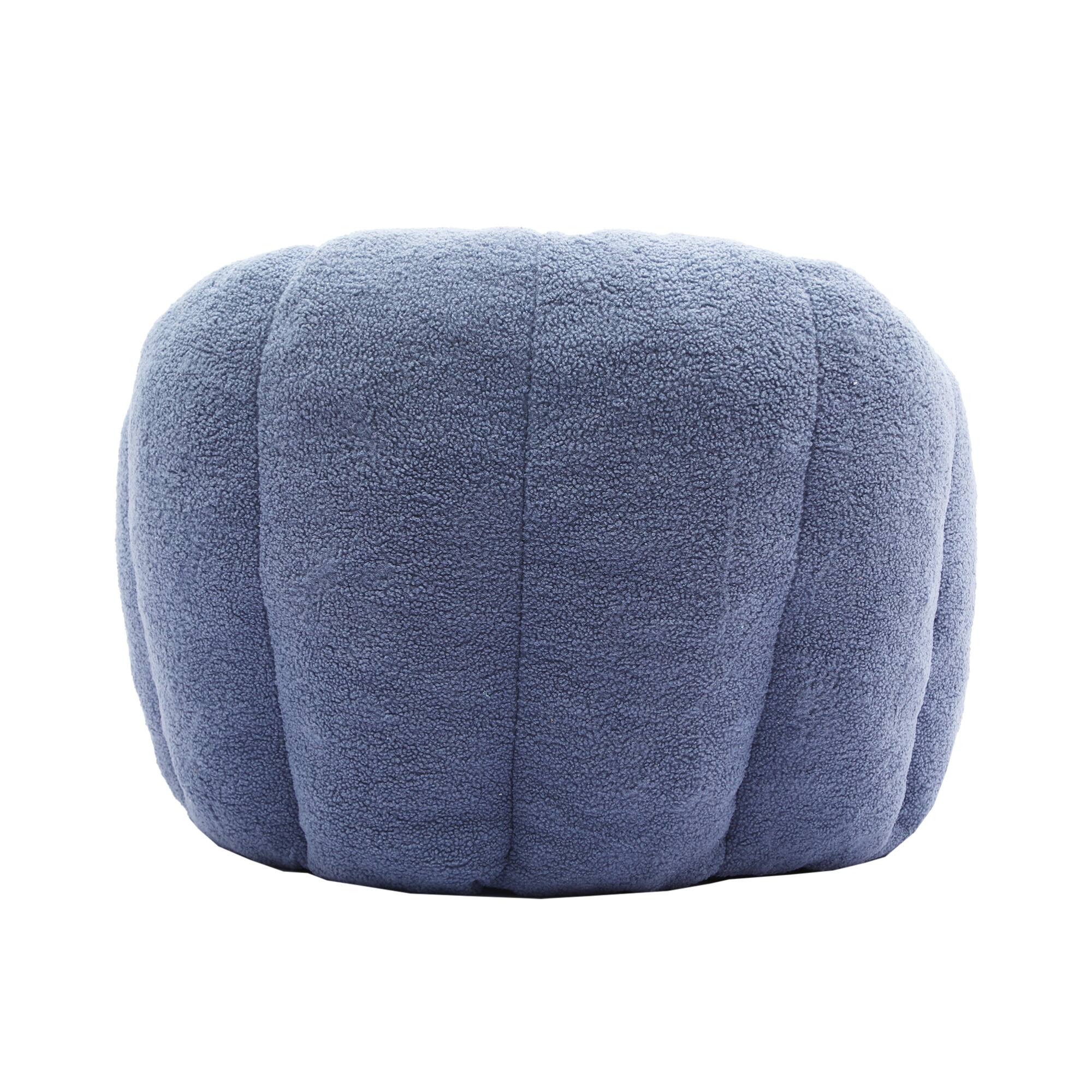 Alt View 7. GOODSILO - Plush Faux Fur Bean Bag Chair with Armrests and Ergonomic Backrest for Ultimate Relaxation in Living Spaces - Light Blue.