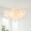 Front. RYHNUYNE - Gold Tree Branch Chandelier Adjustable 10-Light Dimmable Ceiling Fixture for Dining Room Foyer Kitchen Holiday Decor - Gold.