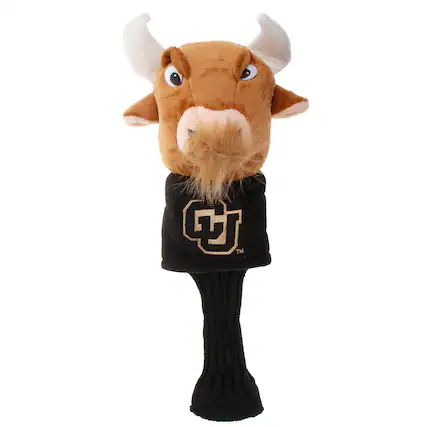 Front. Team Golf - Colorado Buffaloes Mascot Golf Club Head Cover - Multicolor.