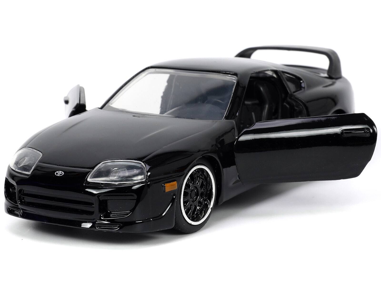 Angle. Jada - 1995 Toyota Supra Black "Fast & Furious" Movie 1/32 Diecast Model Car by Jada - Black.