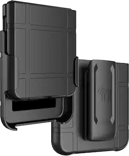 Nakedcellphone - Combo for Motorola RAZR ULTRA 2025/2026 Flip Phone - Slim Case and Belt Clip Holster - Black