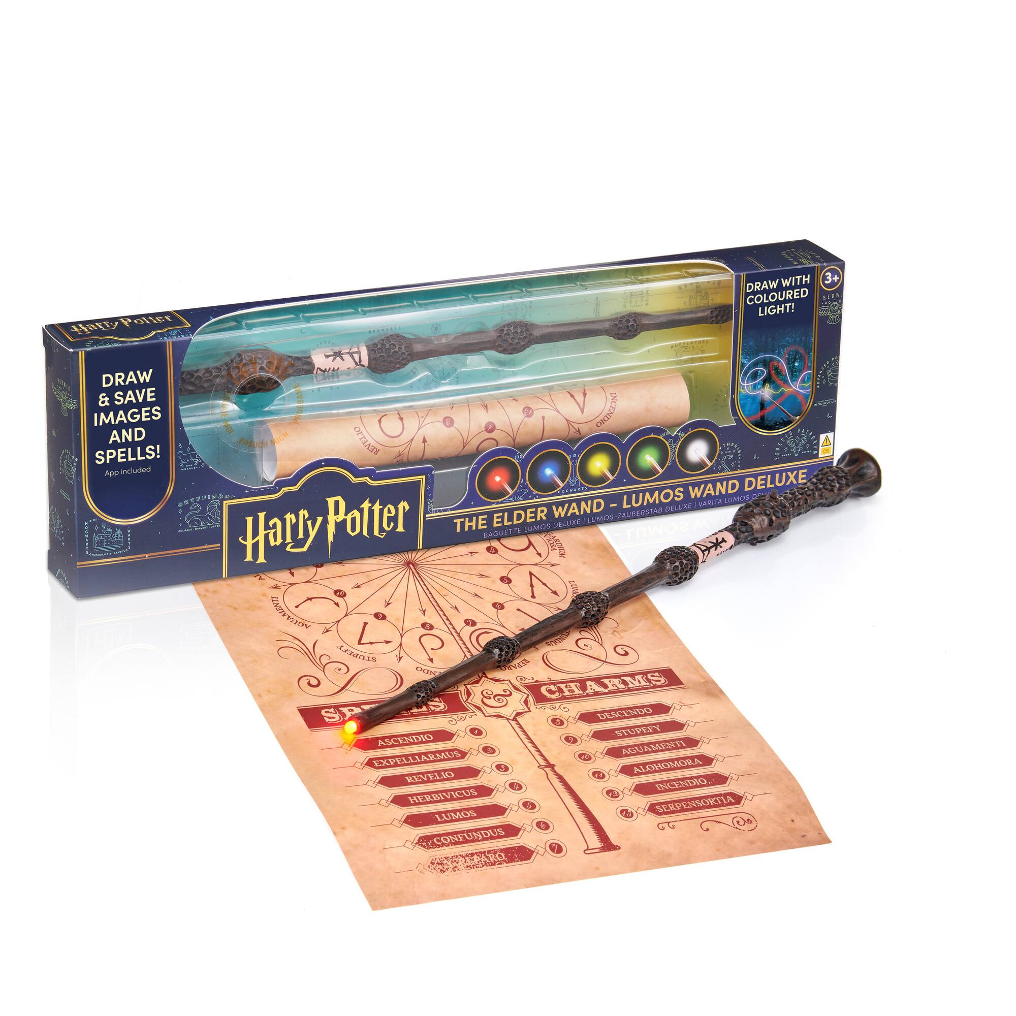 mist Haty .. |  WITH 3+ DRAW COLOURED . .1* LIGHT! - CAar DRAW 1 : & SAVE IMAGES AND SPELLS! A included WAND DELUXE ATION LUMOS U1s  - TAR WAND PAUREESTAR DELORE Potter THE ELDER LUMOE DELUE LLPOE Harry BAGUEITE own - CROPATON COES SNIT APE CHARMS SP DESCENDO NIUPEY ASCENTO AGUAMENTI EXPELLIARMUT EXPELL ARMUS  ALOHOMORA REVELIO TRCETERO. HEREIVICUS OE 5 LUMOS Cs CONTUNDUS DIWSEN