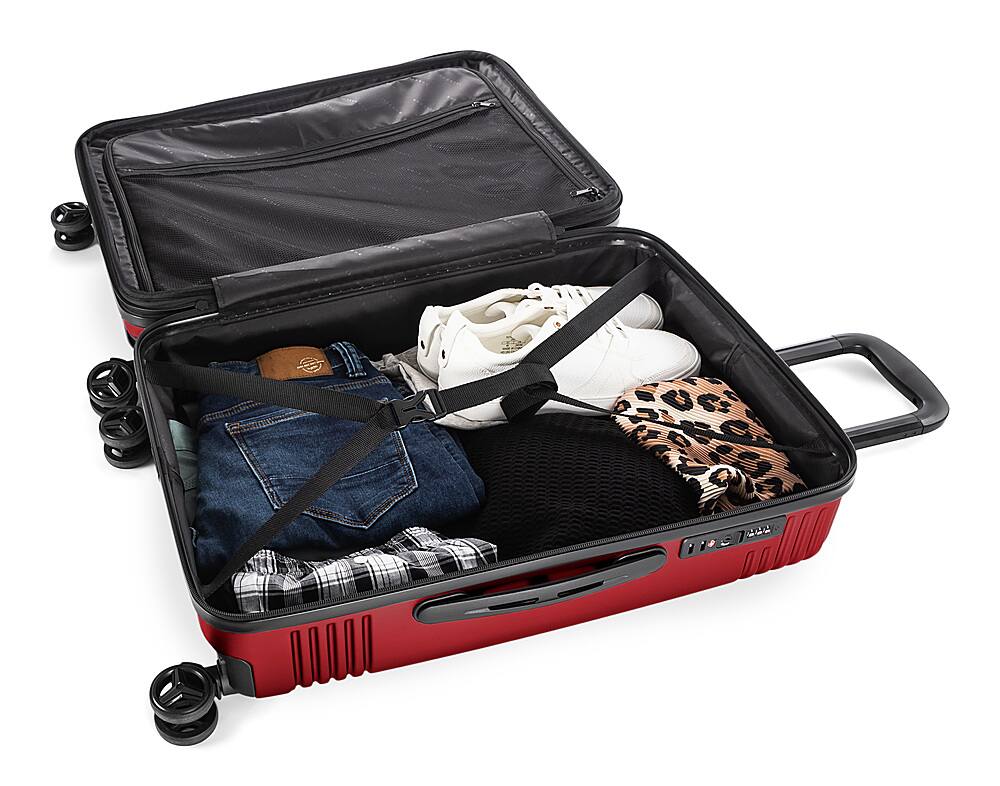 Alt View Zoom 11. Bugatti - Nashville - Hardside 24" - Charcoal - Red.