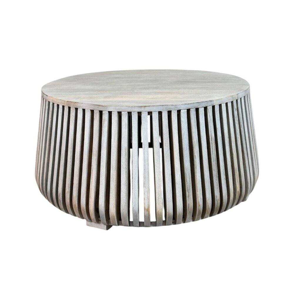 Alt View 1. Carolina Chair & Table - Cascade 36" Coffee Table - Whitewash - White.