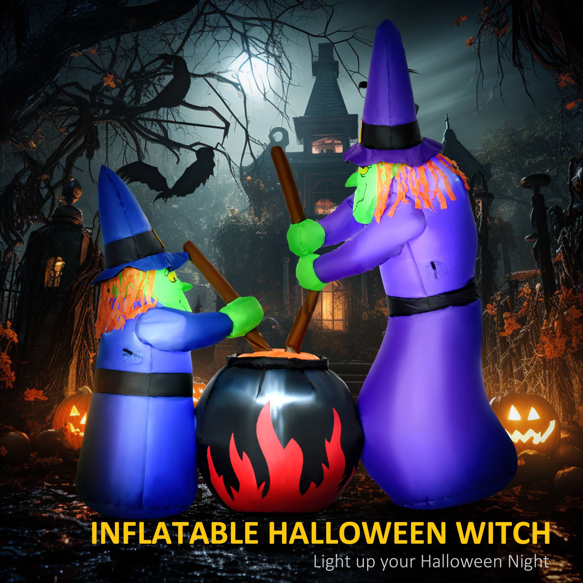 INFLATABLE HALLOWEEN WITCH  
Light up your Halloween Night