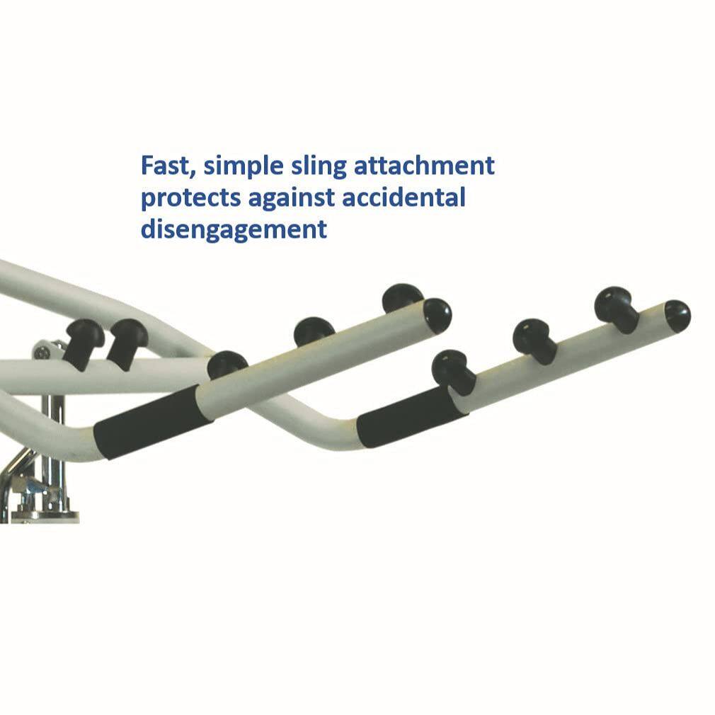 Fast, simple sling attachment protects against accidental disengagement