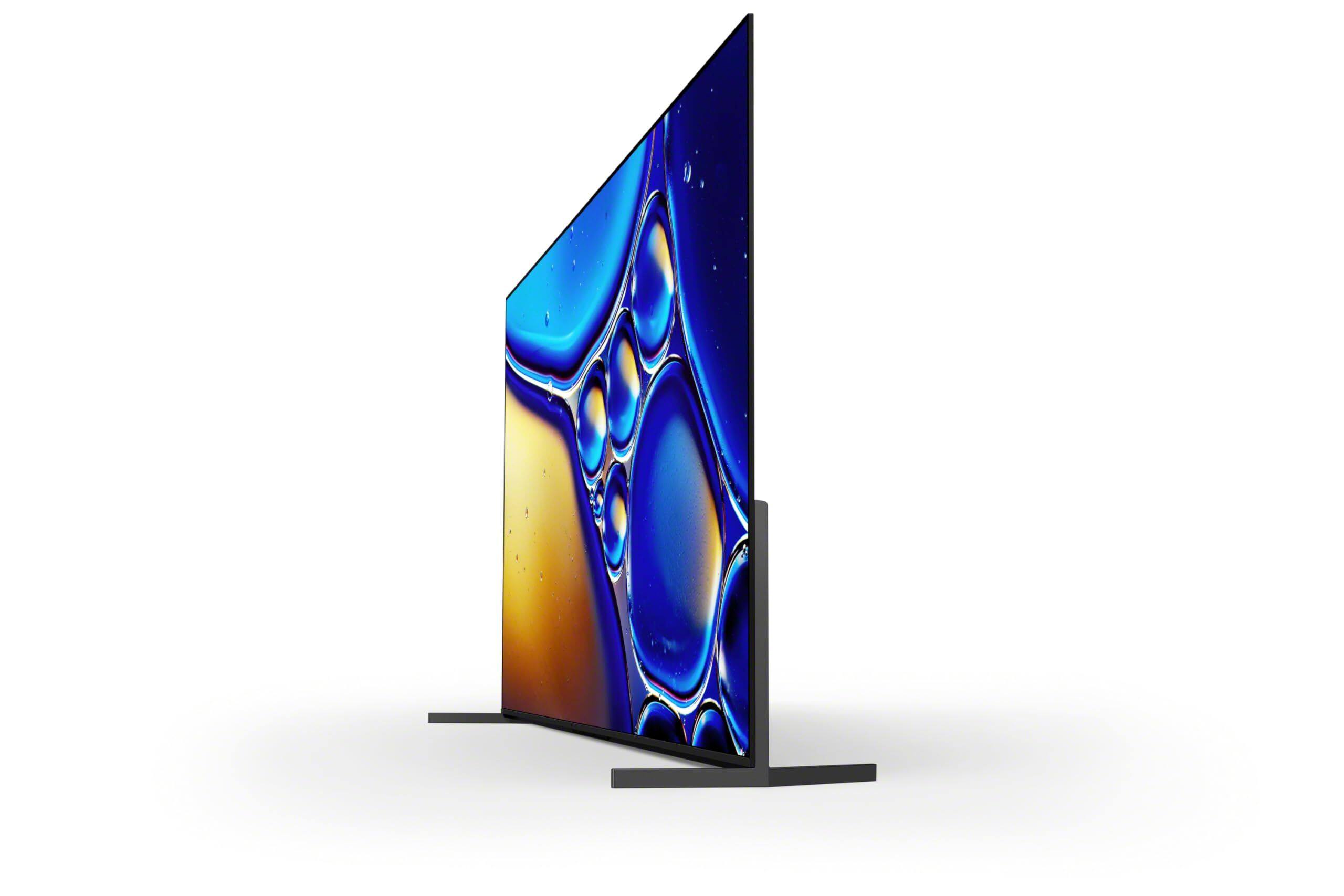 Left. Sony - Sony K55XR80M2 55" Bravia 8 QD-OLED 4K Google TV with an AudioQuest PowerQuest2 Power Surge Protector 6 Outlet (2025) - Black.