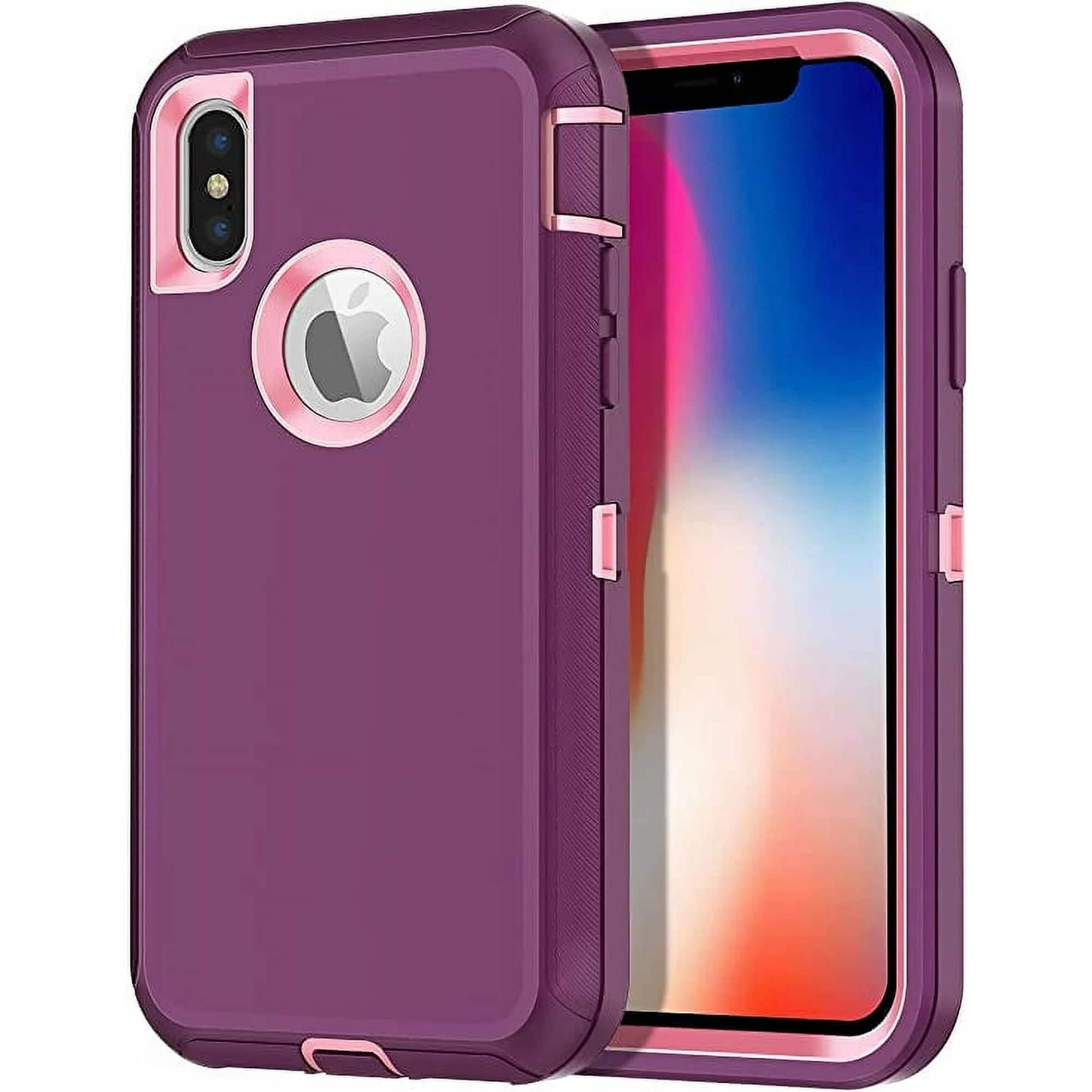 Front. Entronix - Entronix Heavy Duty Case for iPhone XS Max - Ultimate Triple-Layer Protection - Purple.