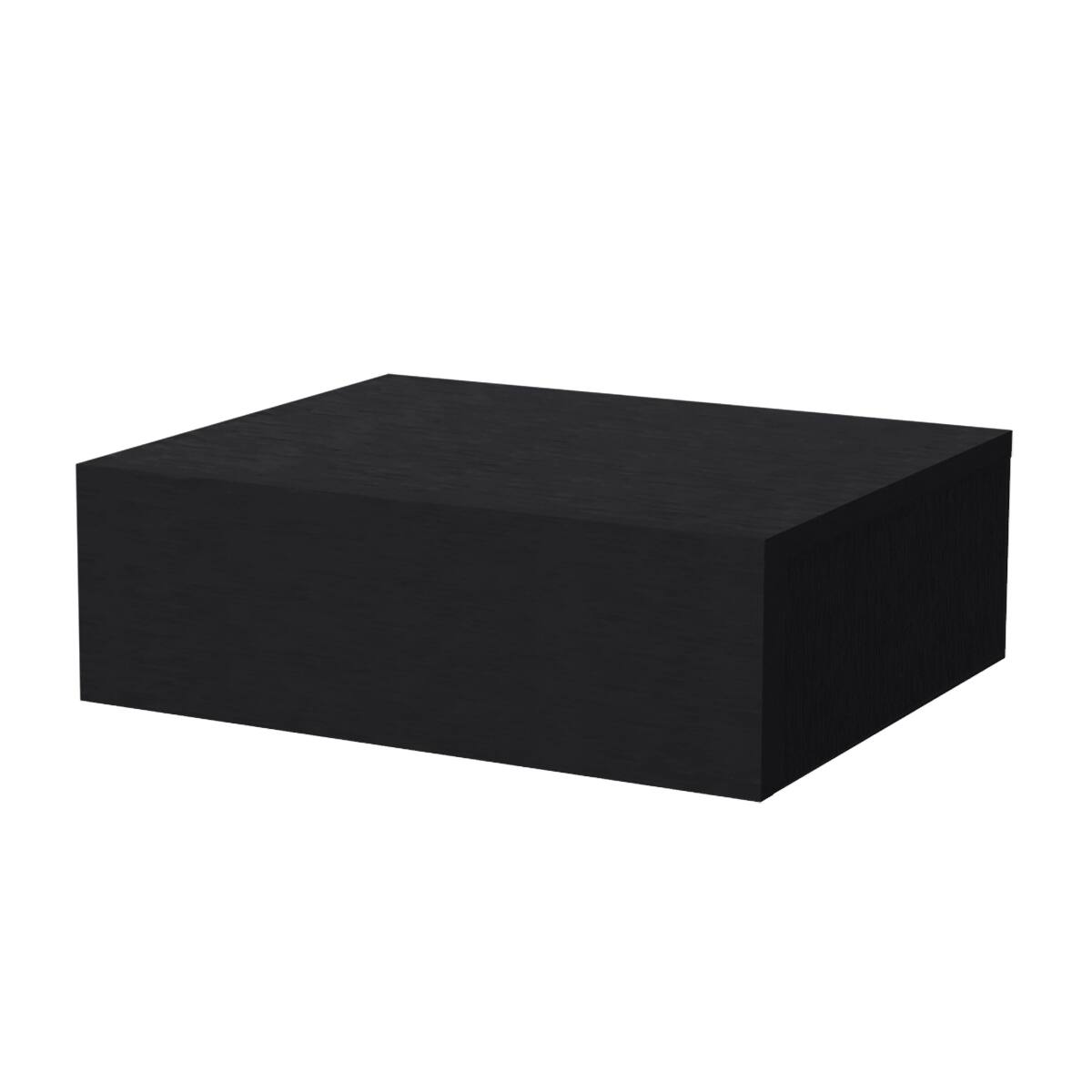 Left. Loheer - Loheer Wenge Wall Mounted Nightstand with Drawer, Compact Wood Bedside Table - Wenge.