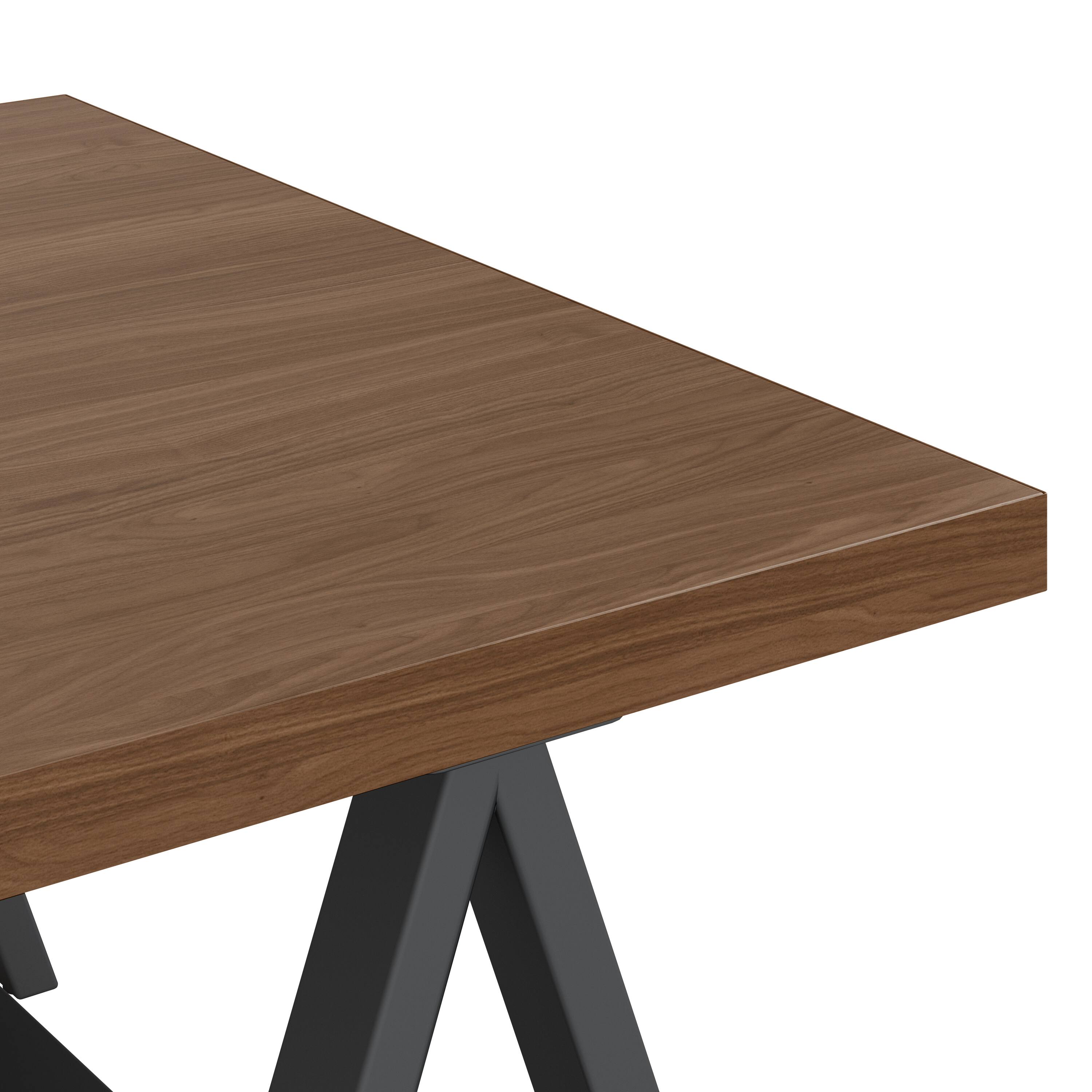 Left. Simpli Home - Sawhorse Solid Walnut Veneer and Metal Coffee Table - Walnut.