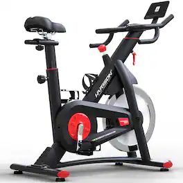 HARISON - Semi-Commerical Magnetic Exercise Bike with Bluetooth, Stationary Bikes for Home 400lbs Capacity(BBX11) - Black