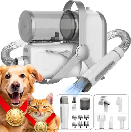 Front. LILIPRO - Professional Pet Grooming Kit with Vacuum & Dryer.