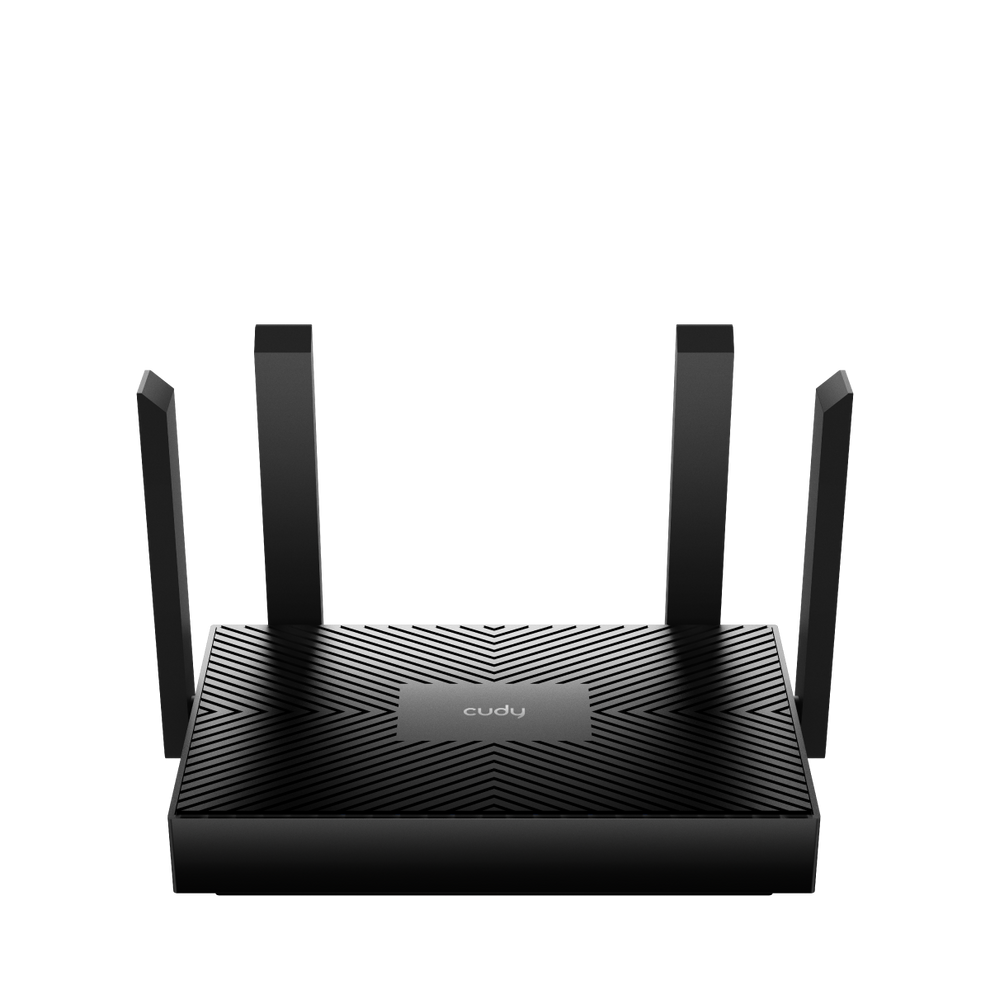 Cudy - AX1500 Mesh Wi-Fi 6 Router - Black