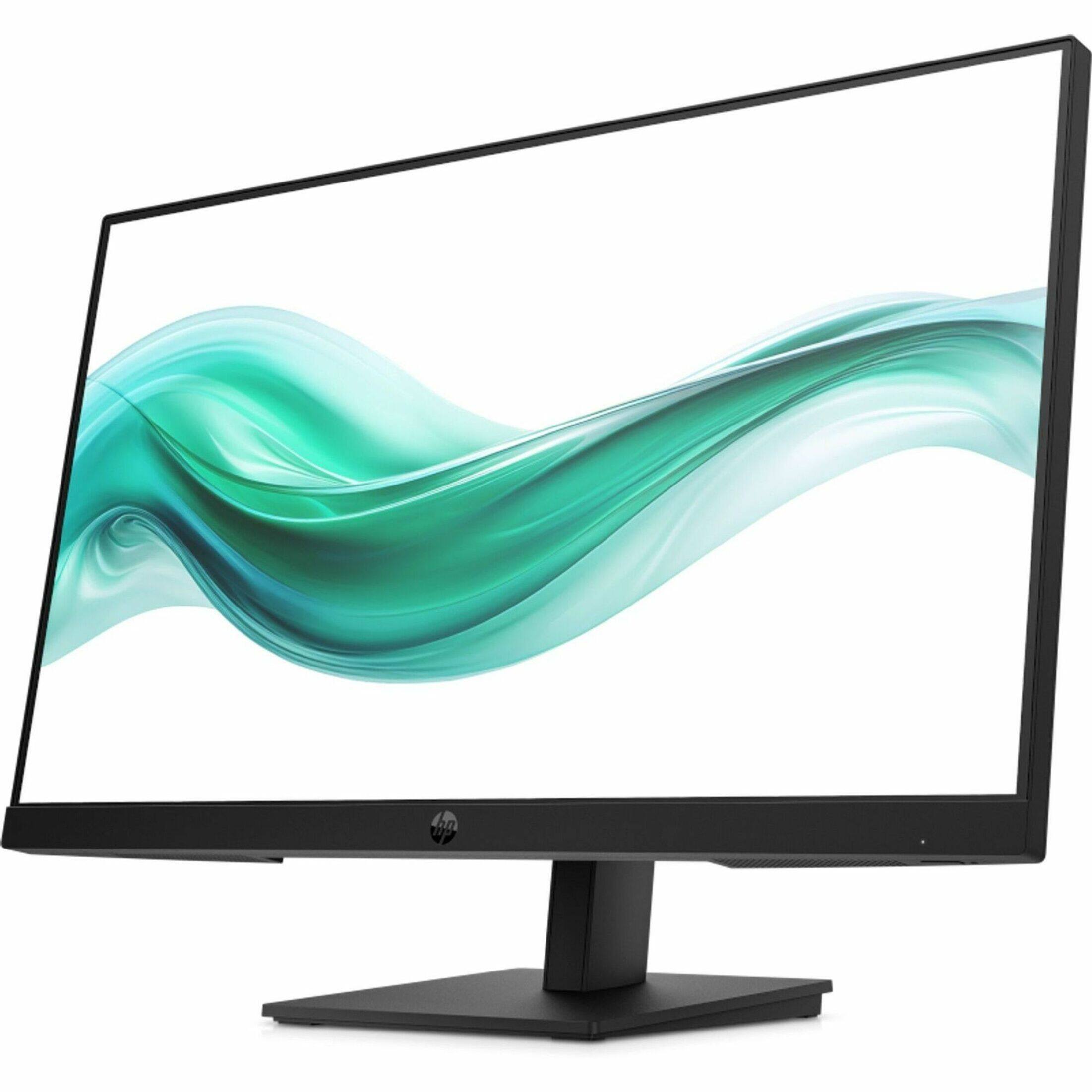 Left. HP - 23.8-inch IPS LCD FHD 100Hz Monitor (VGA, HDMI) - Black.