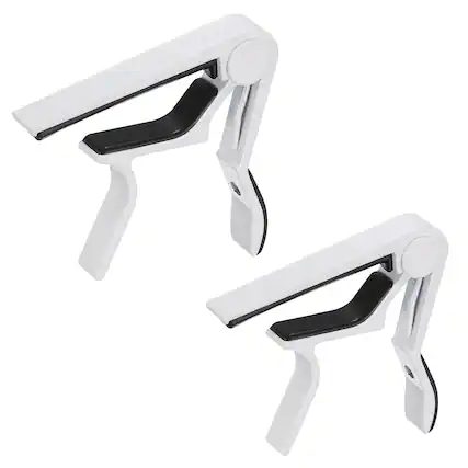 Front. 5 CORE - 5Core Capo Pair Acoustic Electric Guitar 6 String Kapo Clip For Banjo Mandolin Ukulele.