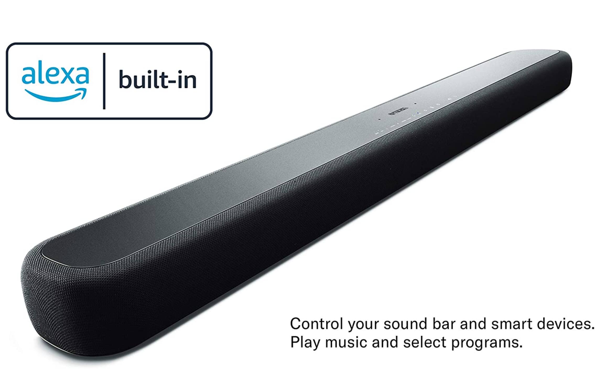 Alexa built-in

Control your sound bar and smart devices. Play music and select programs.