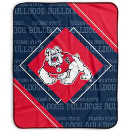 Pegasus - Fresno State Bulldogs 50" x 60" Diamond Logo Fleece Blanket - Multicolor